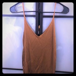 Mustard strap top